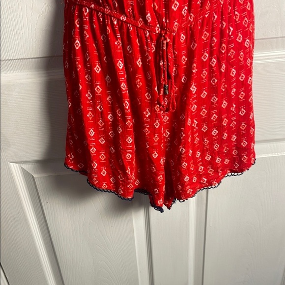 Red Bohemian Short Sleeve shorts - Picture 3 of 8